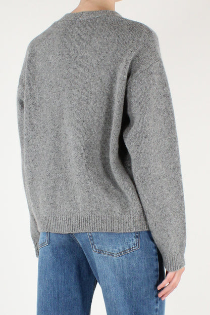 Cardigan Misto Lana con Spille