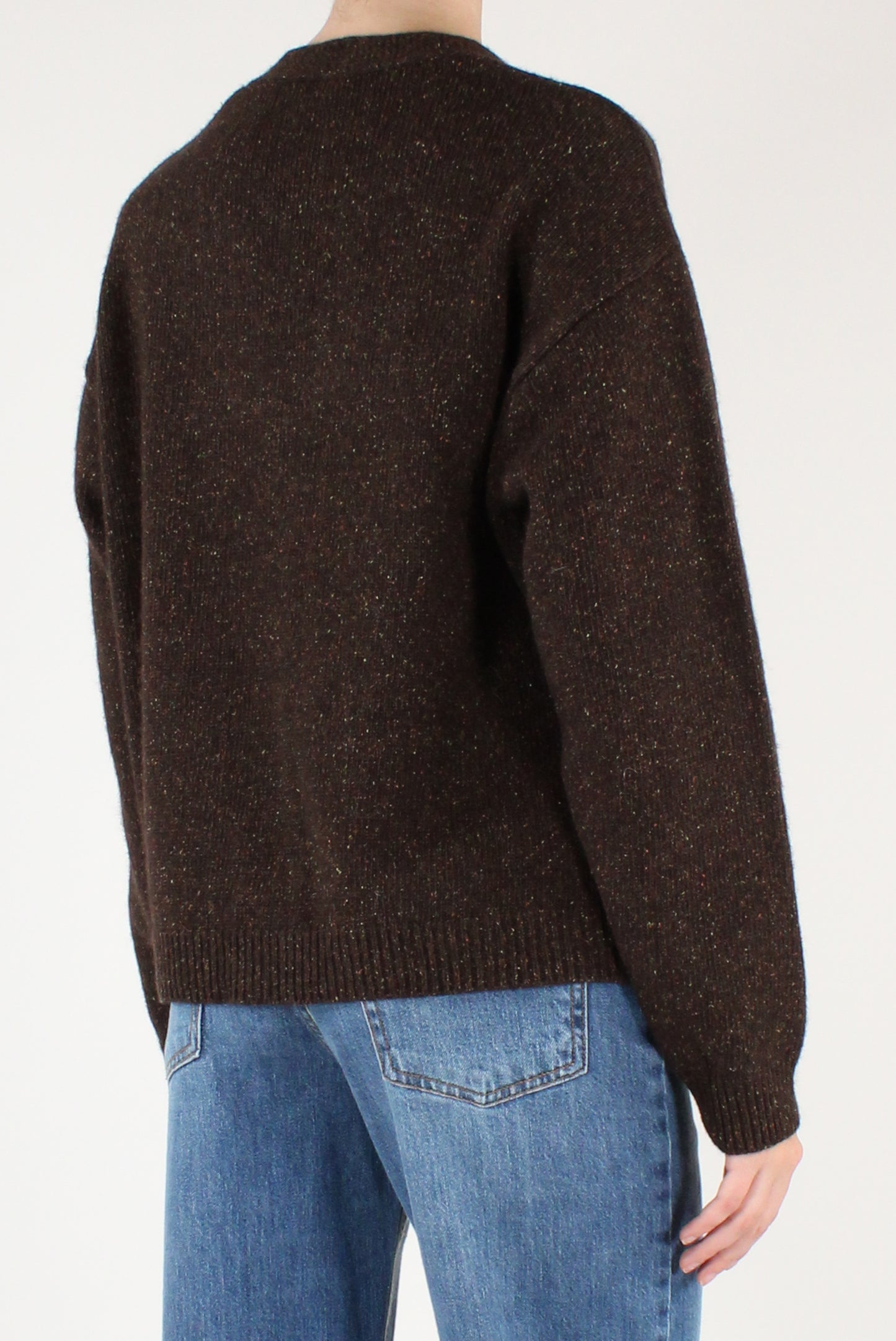 Cardigan Misto Lana con Spille