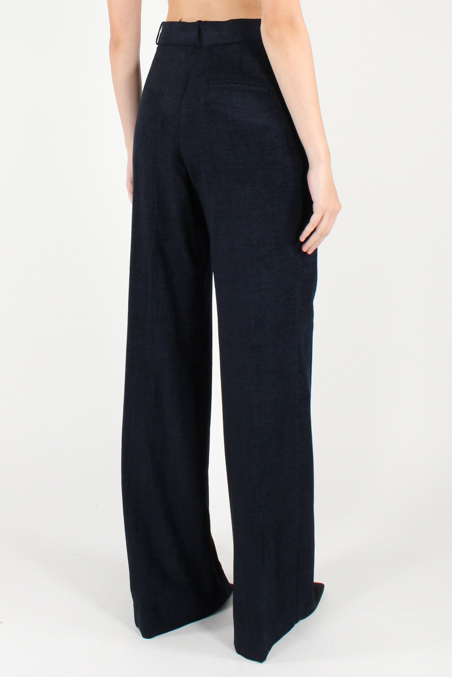 Pantaloni a Palazzo Vellutati Misto Viscosa