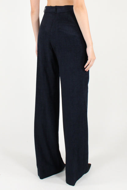 Pantaloni a Palazzo Vellutati Misto Viscosa