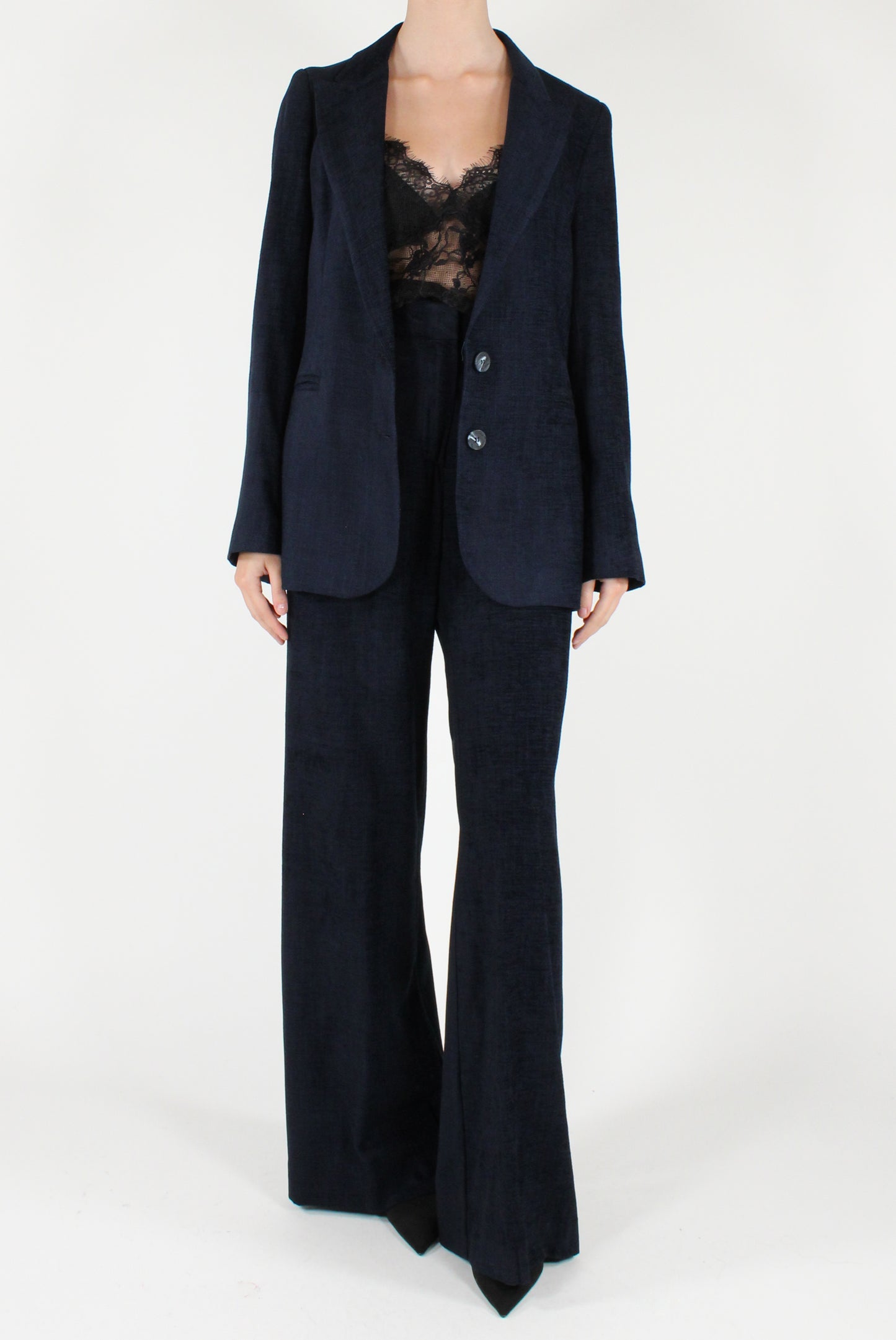 Blazer Sciancrato Vellutato