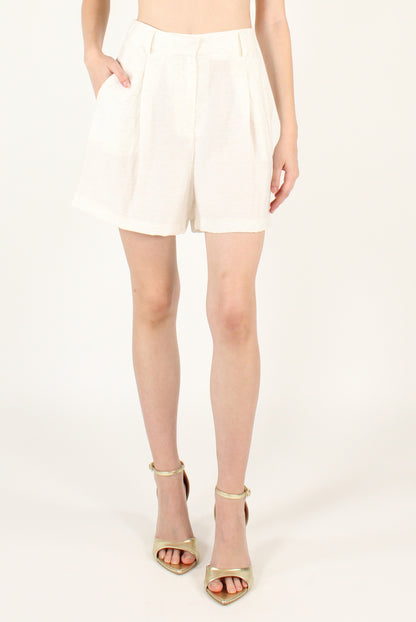 Viscose and Linen Blend Vest and Shorts Set