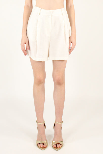 Viscose and Linen Blend Vest and Shorts Set
