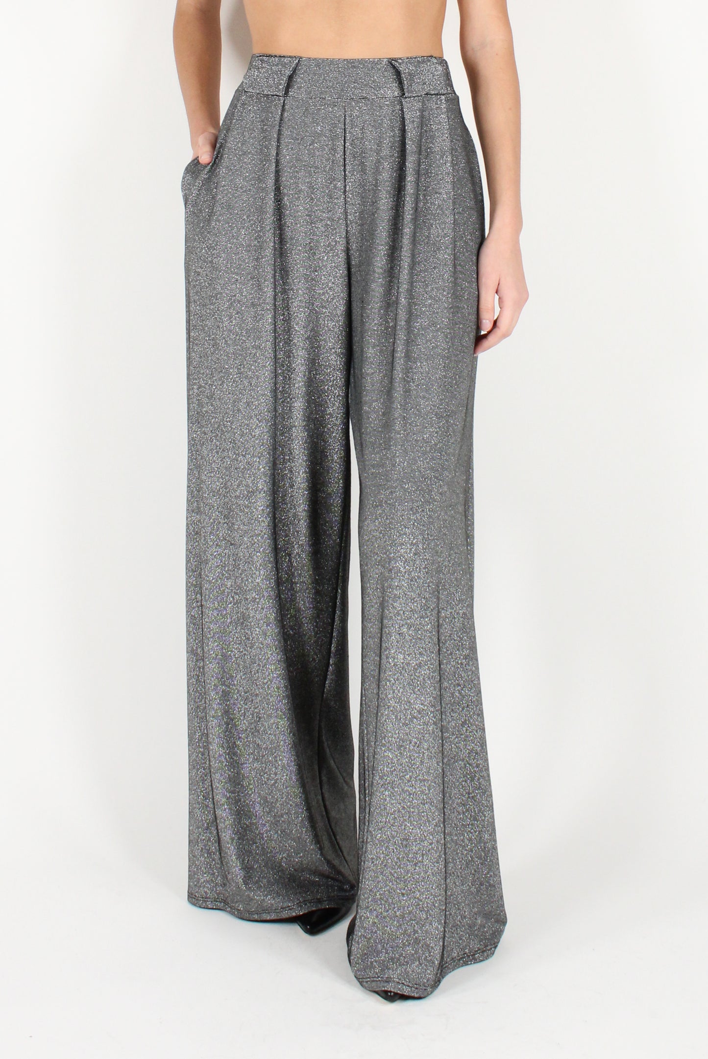 Palazzo Pants with Lurex