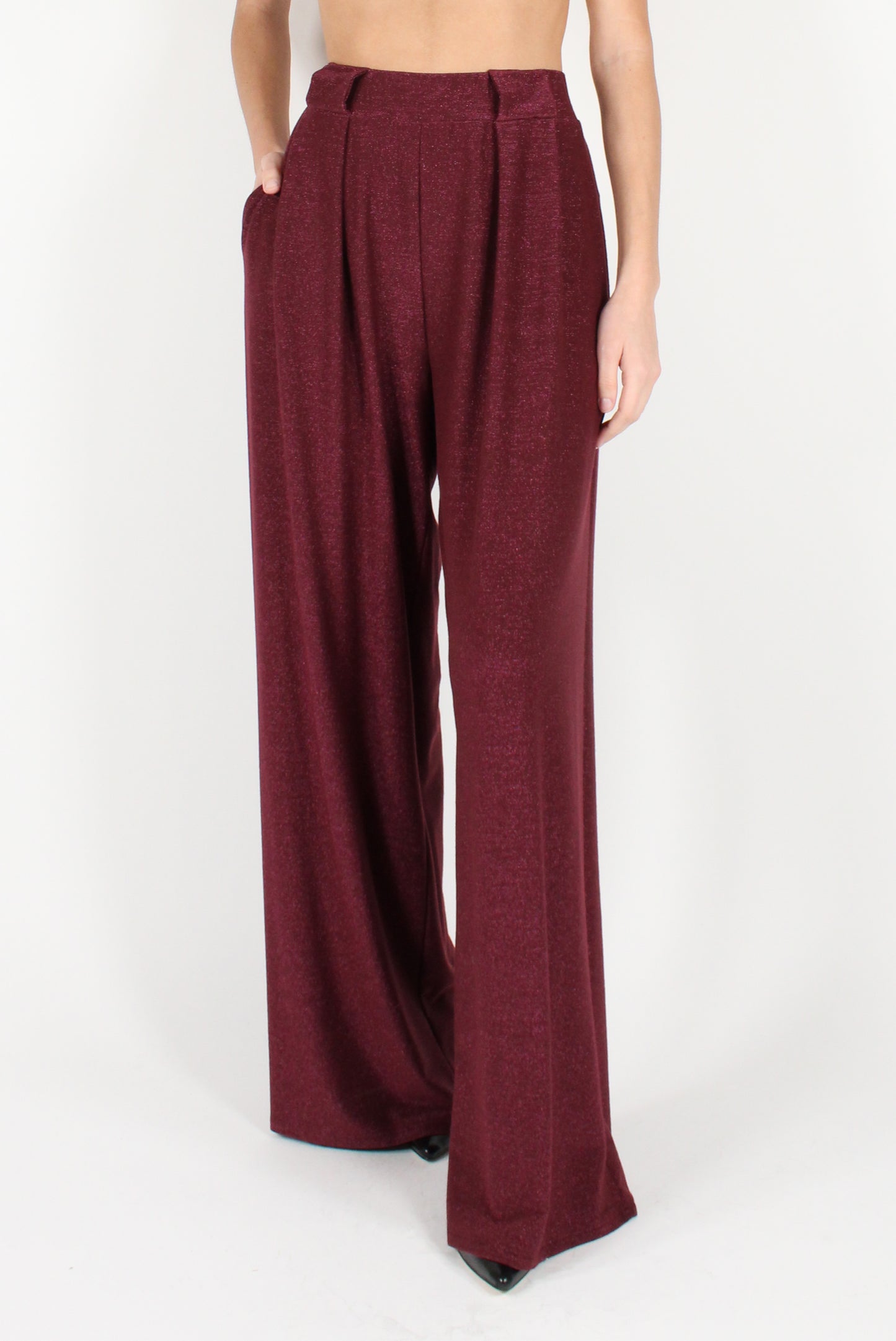 Palazzo Pants with Lurex