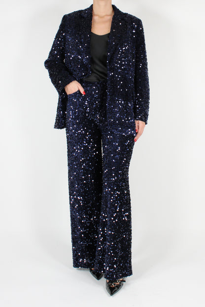 Velvet Pants with Sequins