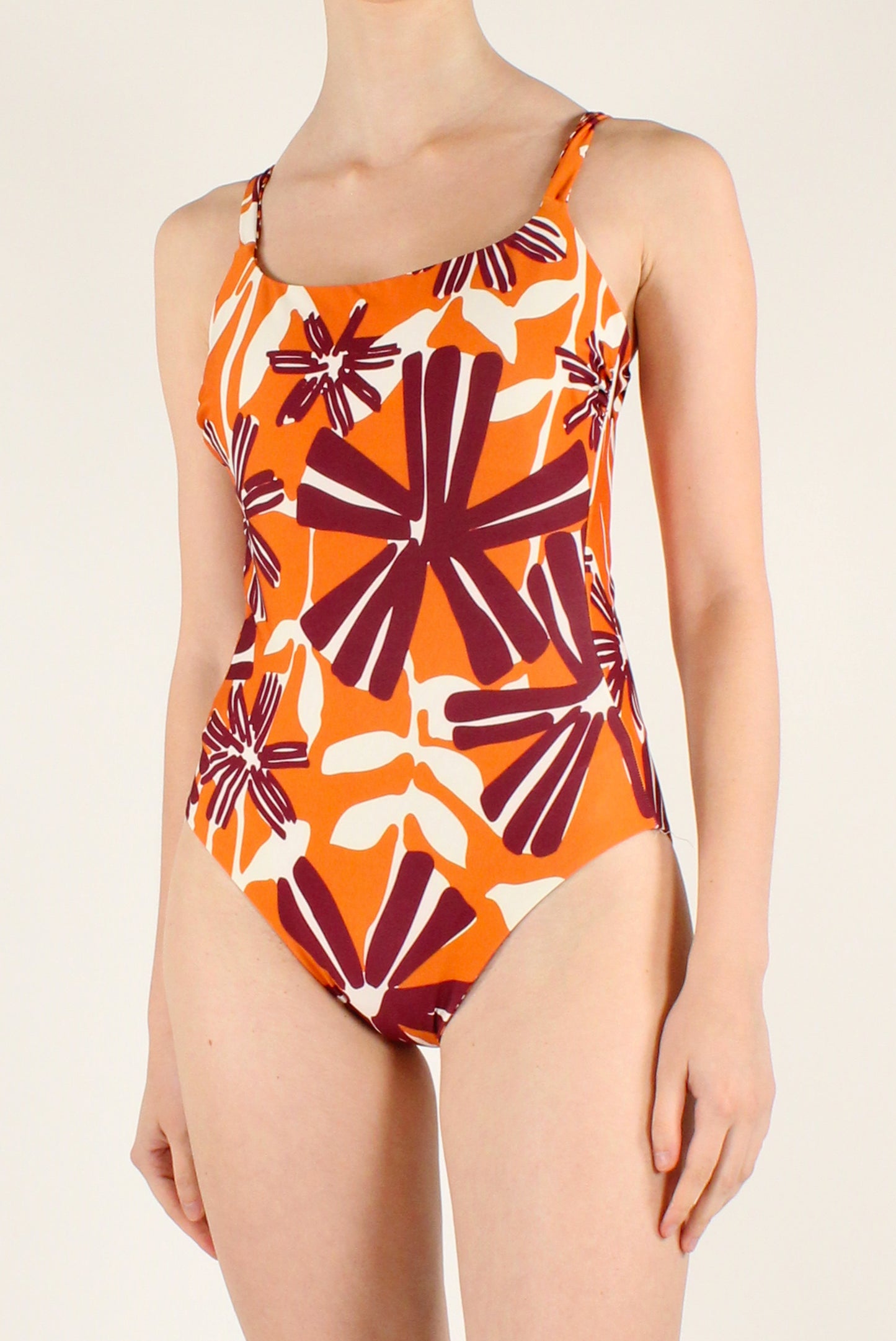 Floral Reversible One-Piece Swimsuit