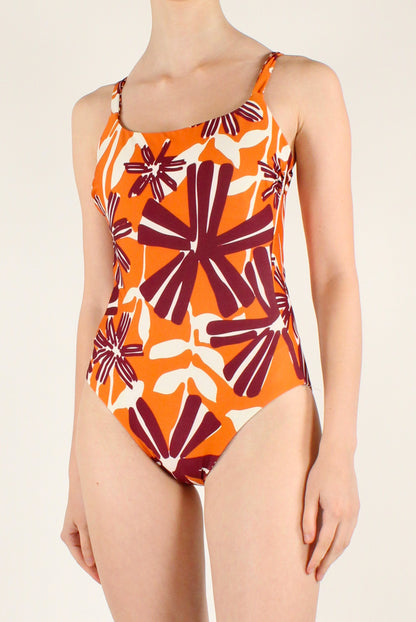 Floral Reversible One-Piece Swimsuit