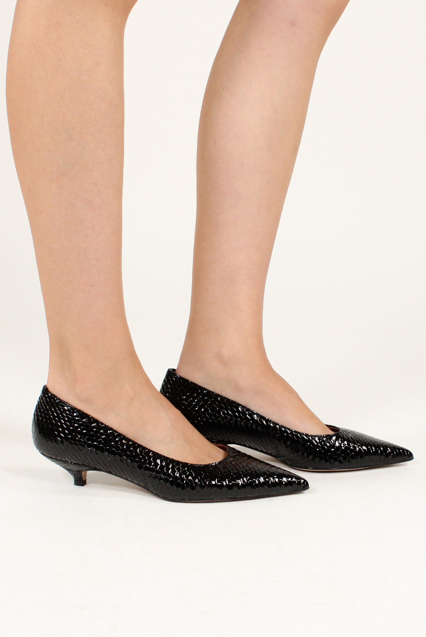 Décolleté Stampa Pitone in Vernice