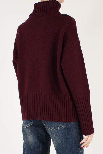 Maglione Dolcevita Over Pura Lana