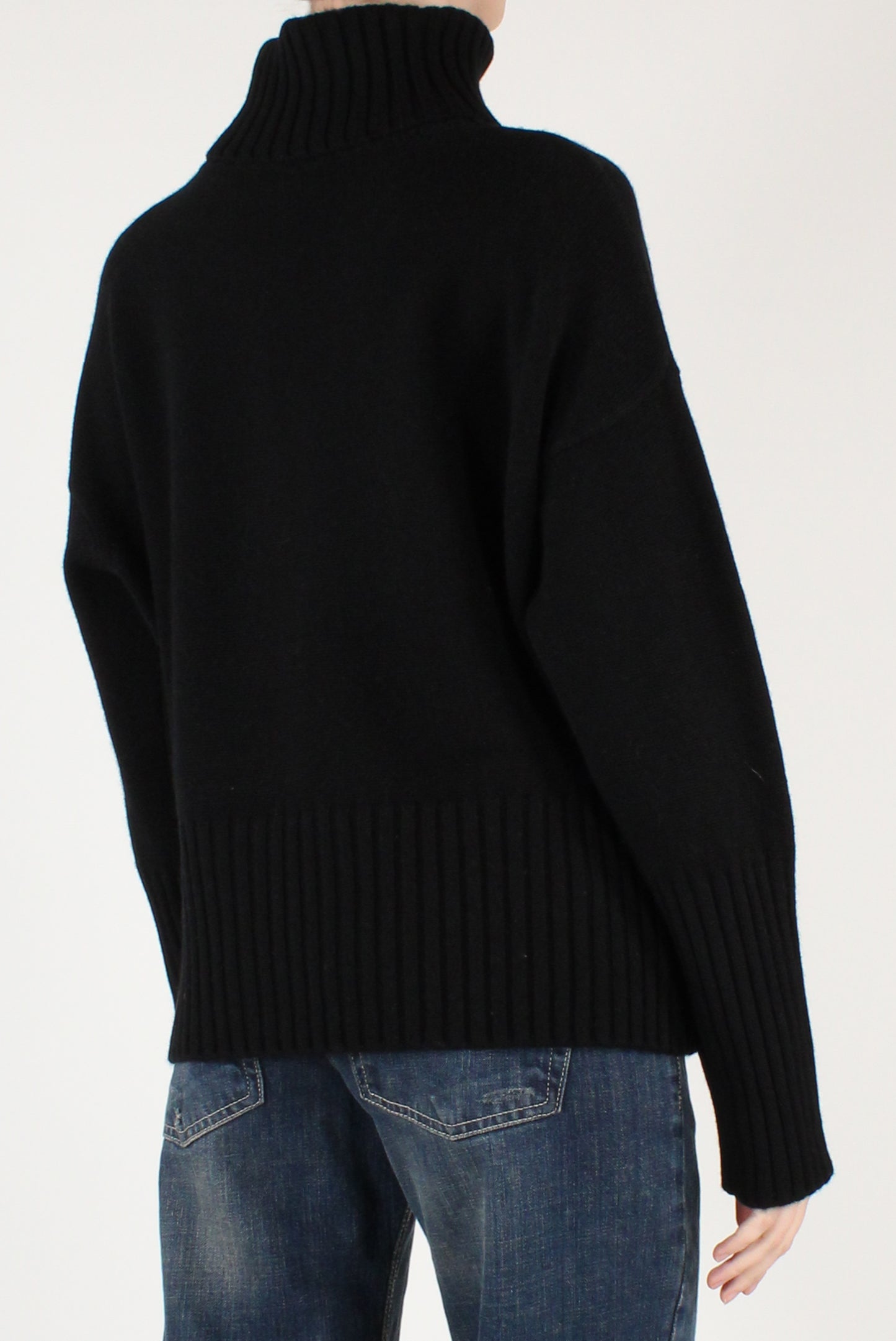 Maglione Dolcevita Over Pura Lana