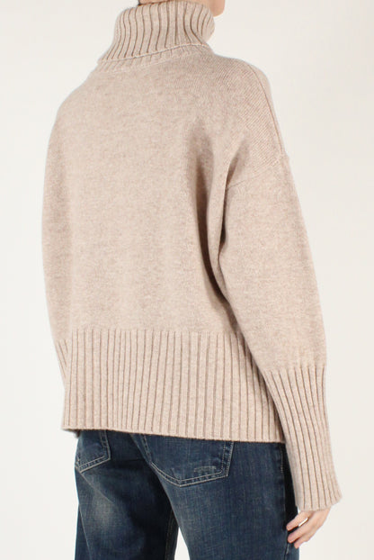 Maglione Dolcevita Over Pura Lana