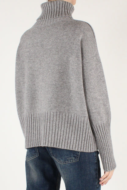 Maglione Dolcevita Over Pura Lana