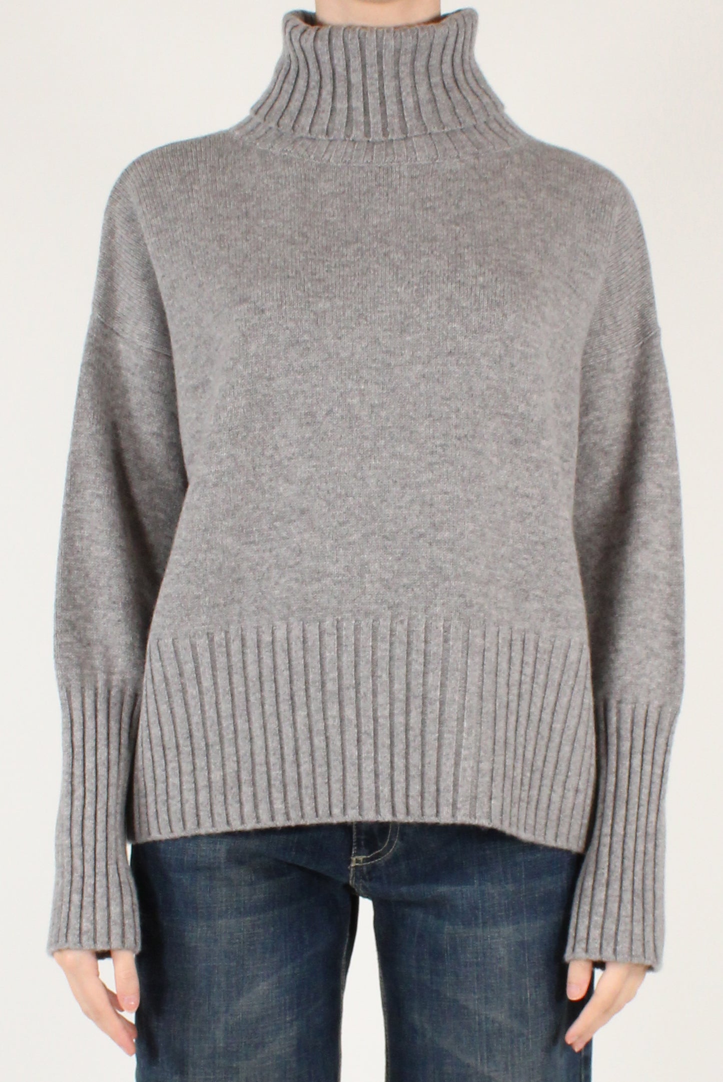 Maglione Dolcevita Over Pura Lana