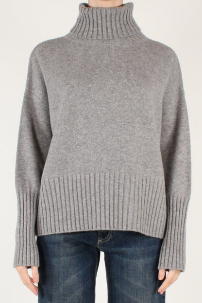 Maglione Dolcevita Over Pura Lana