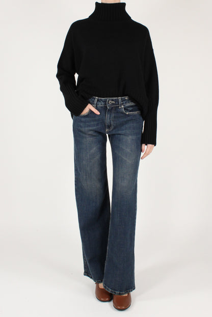 Maglione Dolcevita Over Pura Lana