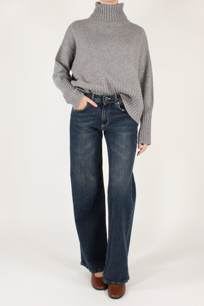 Maglione Dolcevita Over Pura Lana