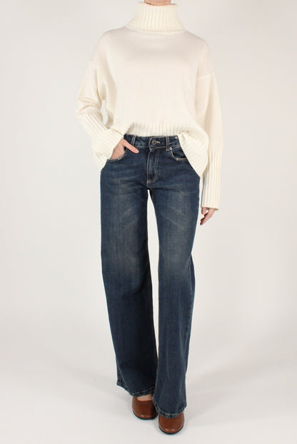 Maglione Dolcevita Over Pura Lana