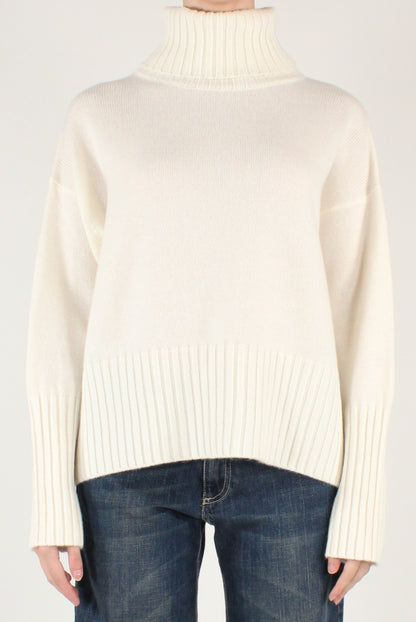 Maglione Dolcevita Over Pura Lana