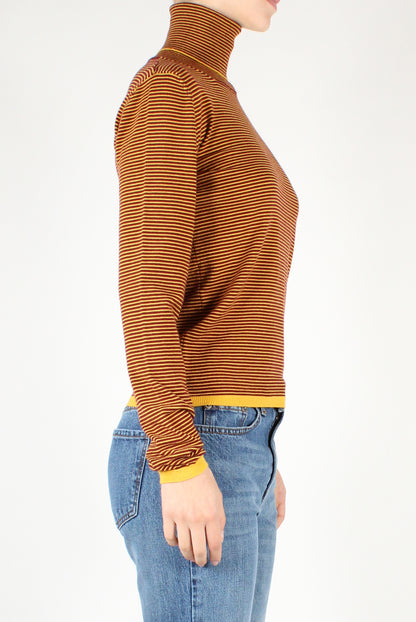 Thin Striped Turtleneck