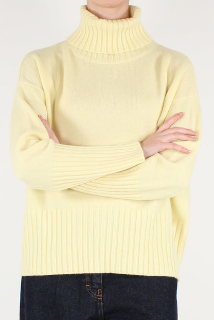 Pure Wool Oversized Turtleneck Sweater