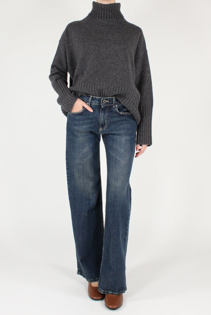 Maglione Dolcevita Over Pura Lana