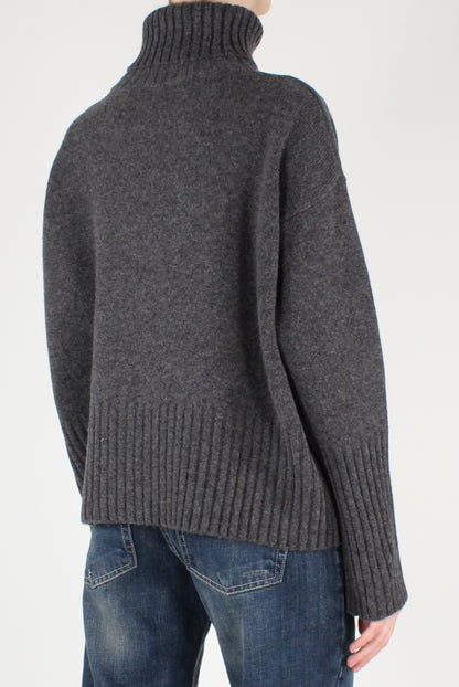 Maglione Dolcevita Over Pura Lana