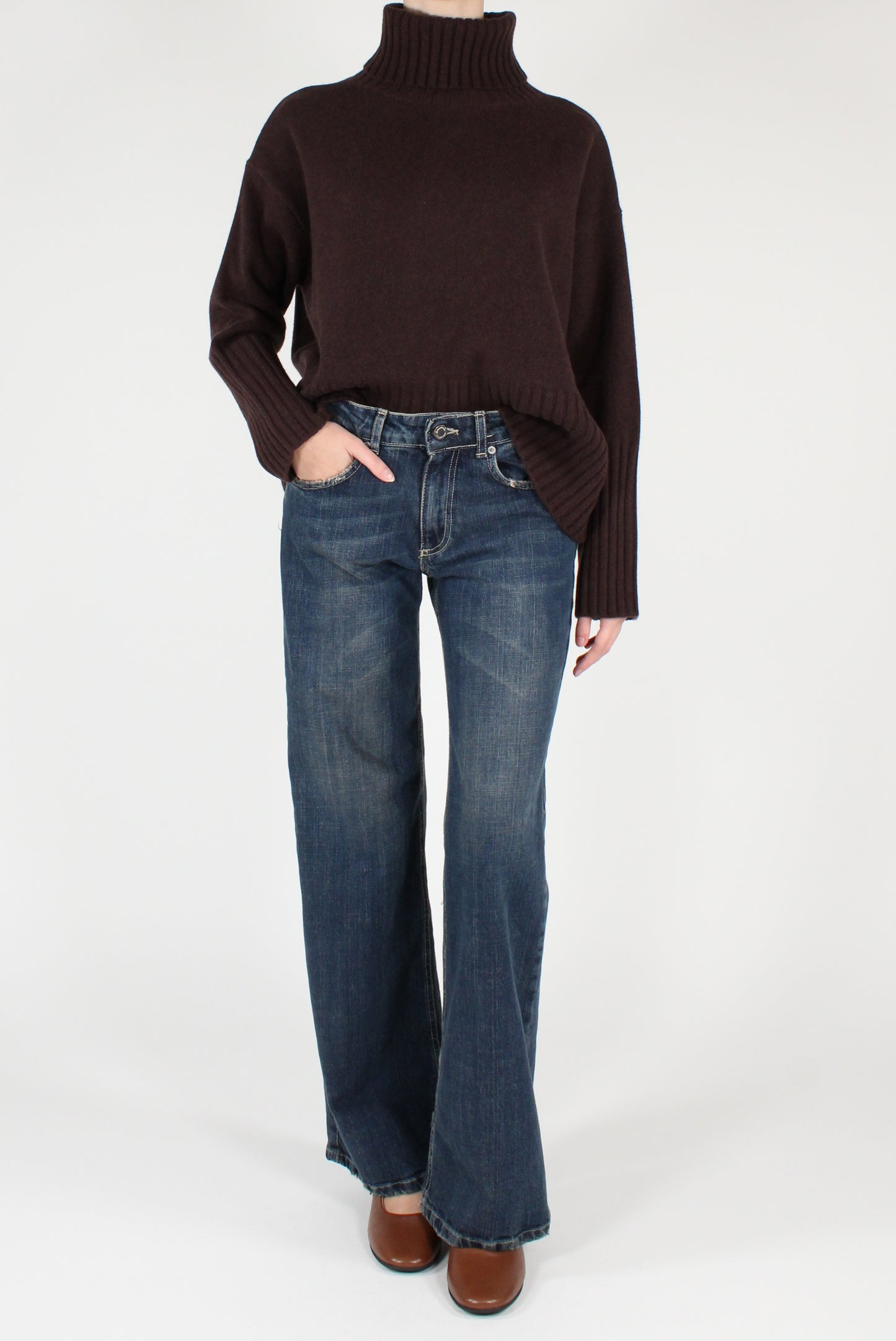 Maglione Dolcevita Over Pura Lana