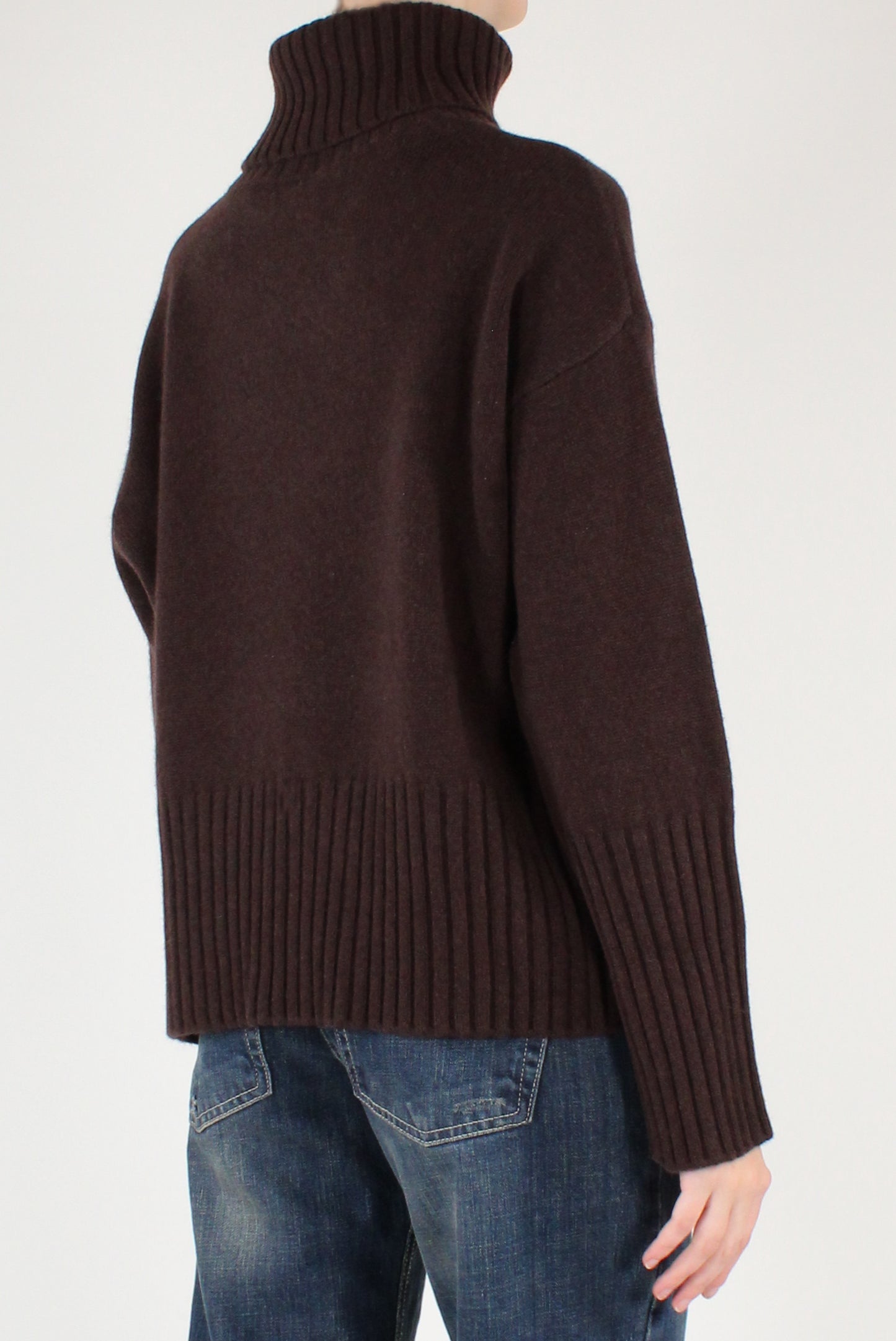 Maglione Dolcevita Over Pura Lana