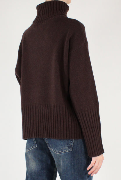 Maglione Dolcevita Over Pura Lana