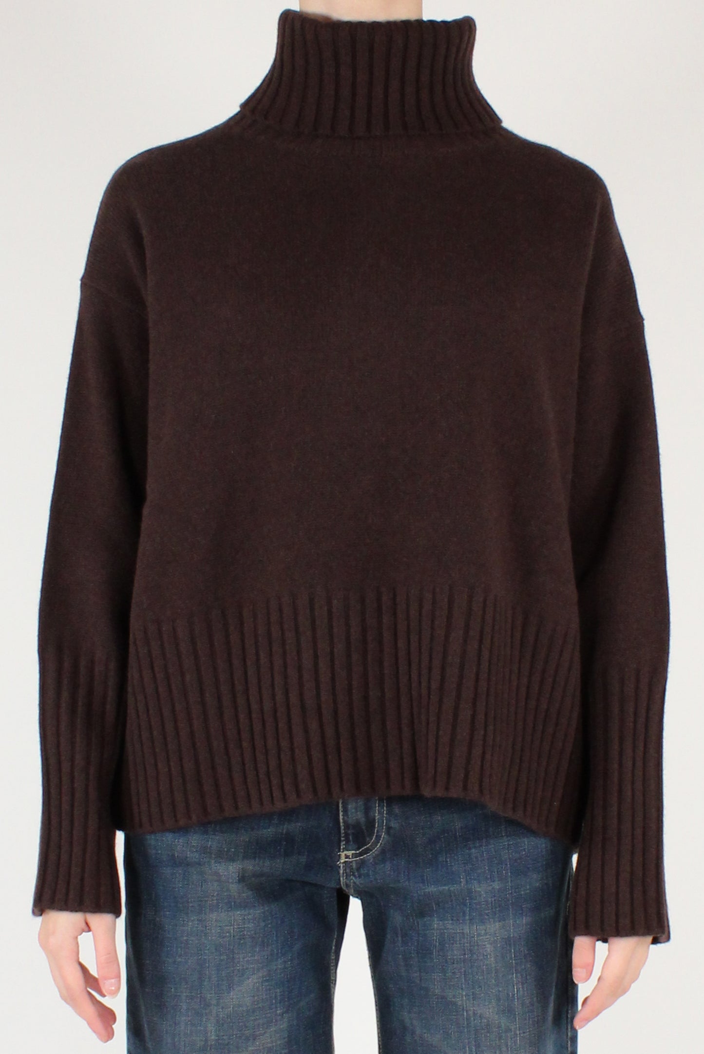 Maglione Dolcevita Over Pura Lana