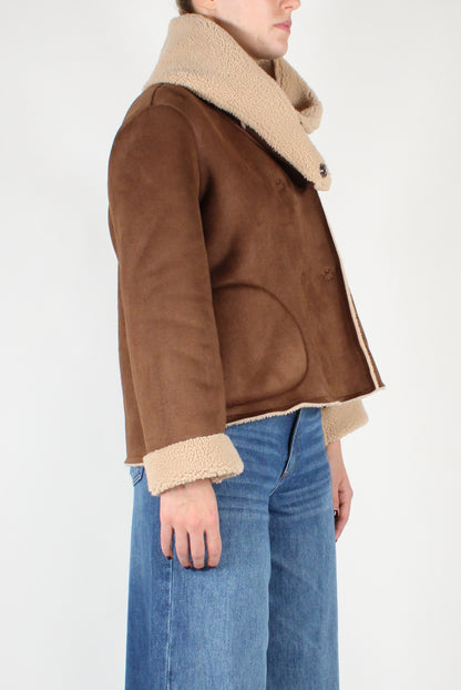 Double-breasted Eco Sheepskin Jacket