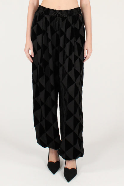 Pantaloni a Sbuffo Fantasia Arlecchino