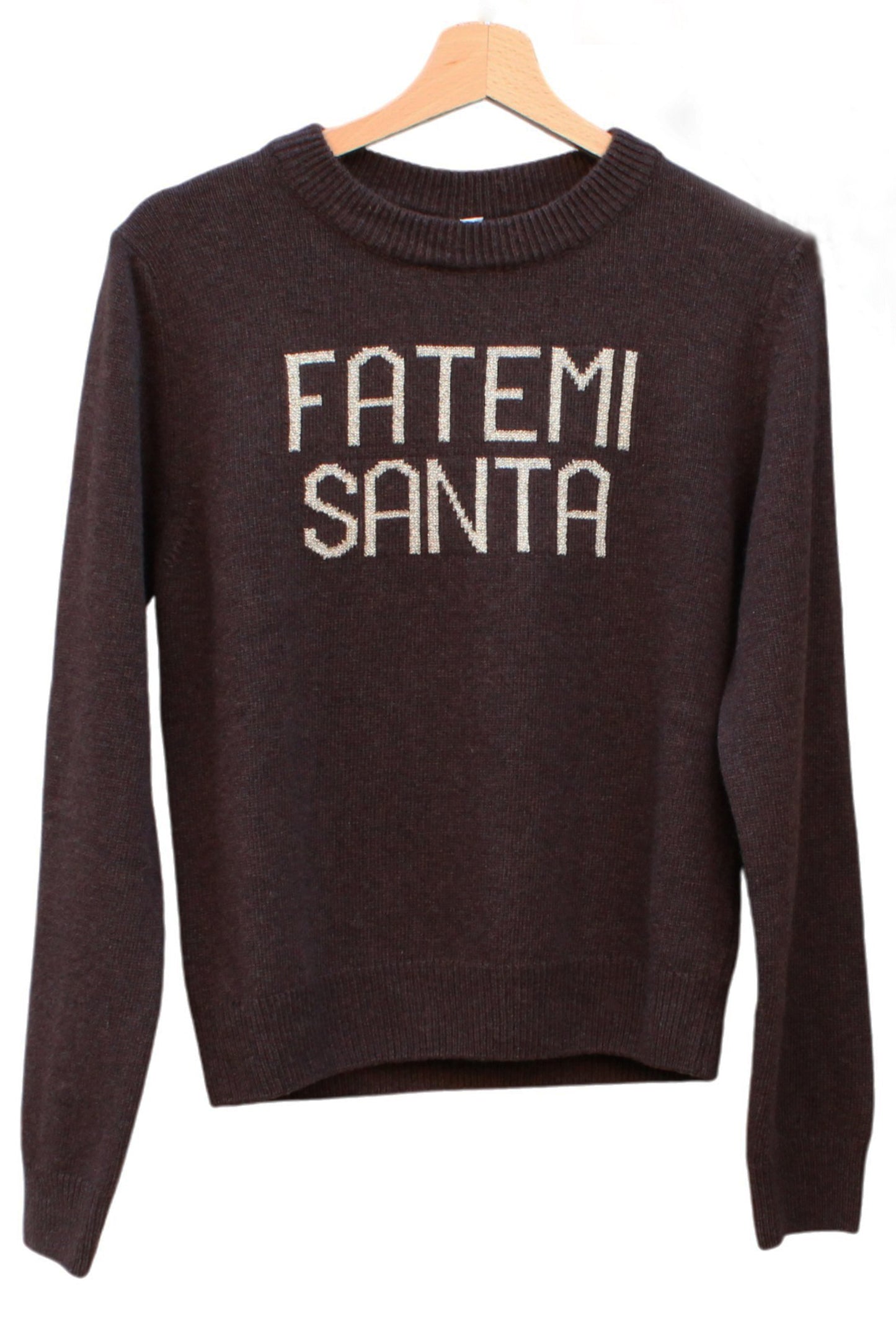 Maglione con Scritta "Fatemi Santa"