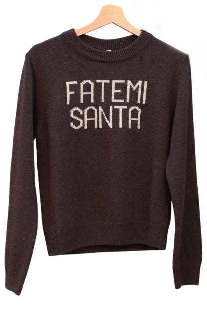 Maglione con Scritta "Fatemi Santa"