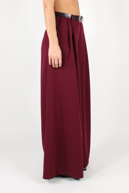 Extra Wide Leg Trousers with Pleats