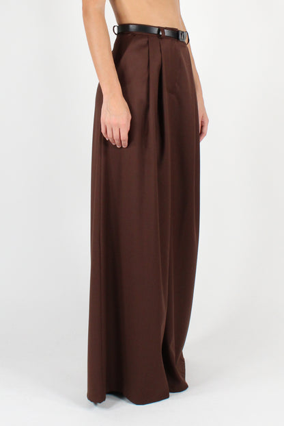 Extra Wide Leg Trousers with Pleats