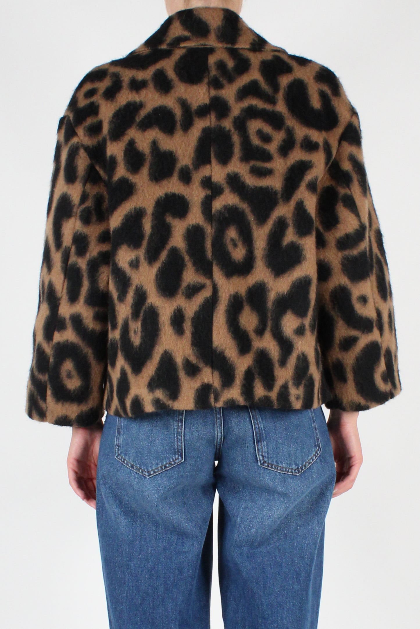 Double-breasted animalier jacket