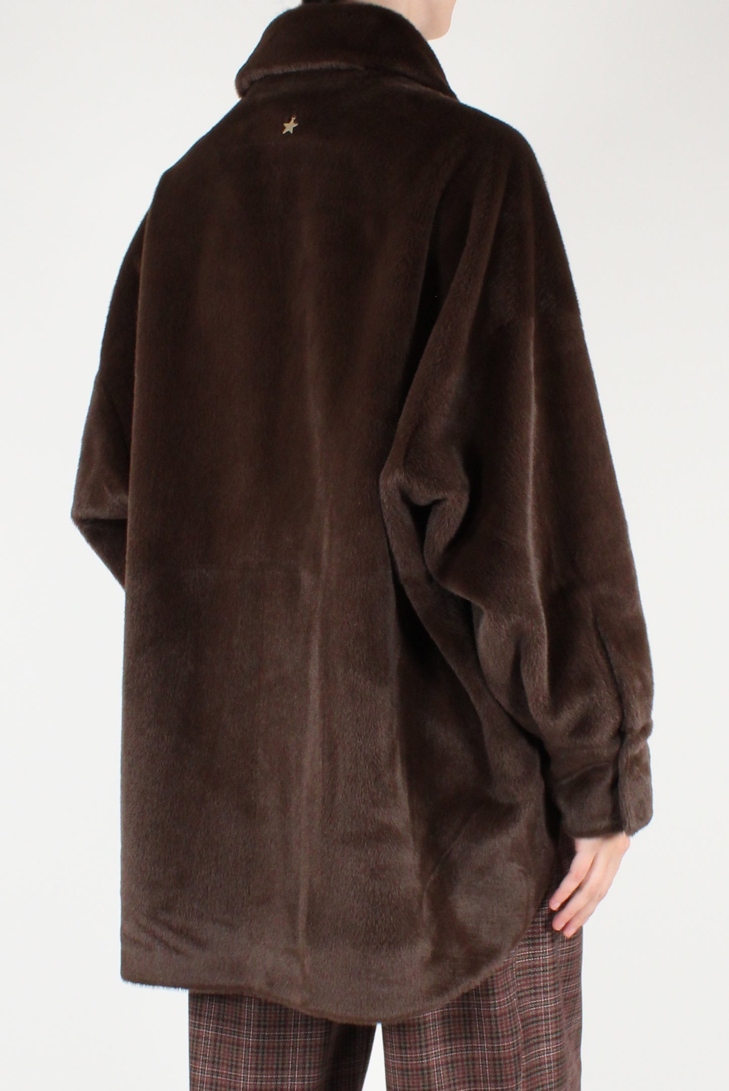 Giacca Over in Eco Pelliccia