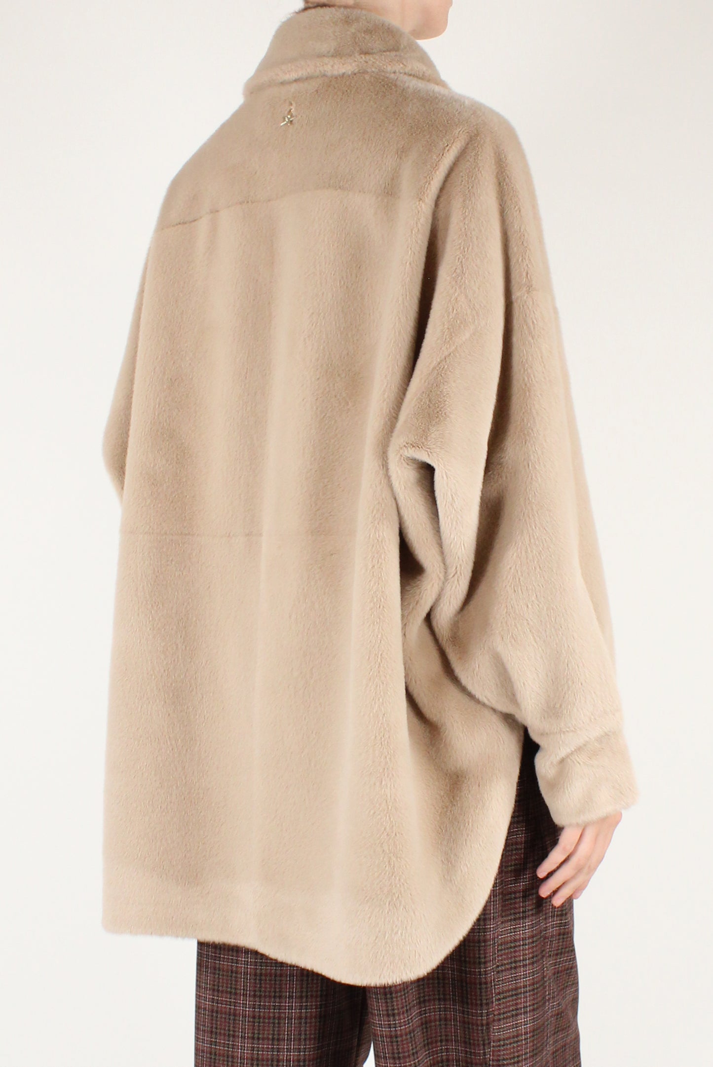 Giacca Over in Eco Pelliccia