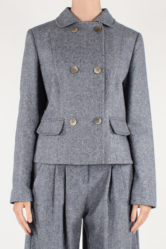 Giacca Corta Doppiopetto Mélange