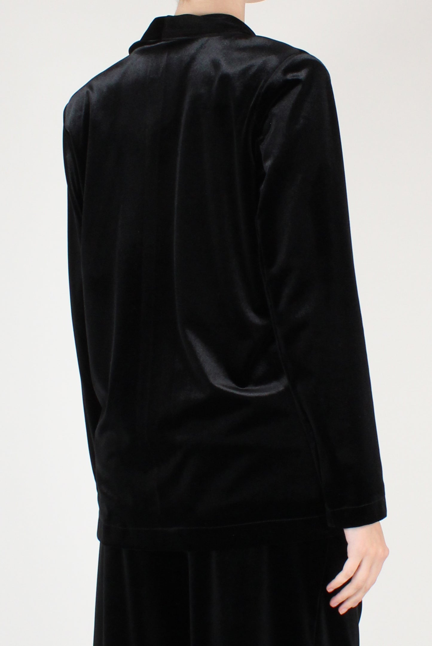 Giacca Monopetto in Velluto Liscio