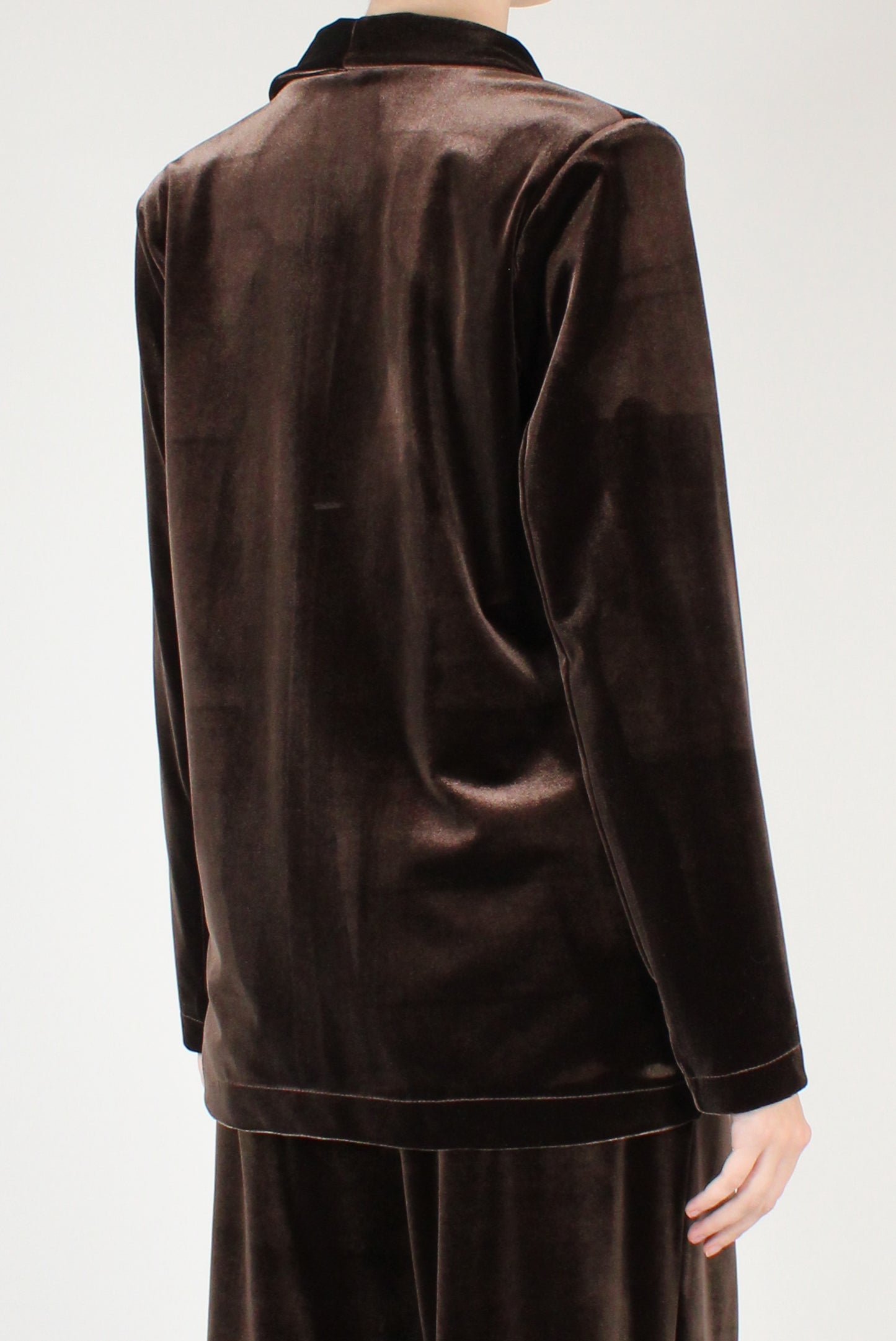 Giacca Monopetto in Velluto Liscio