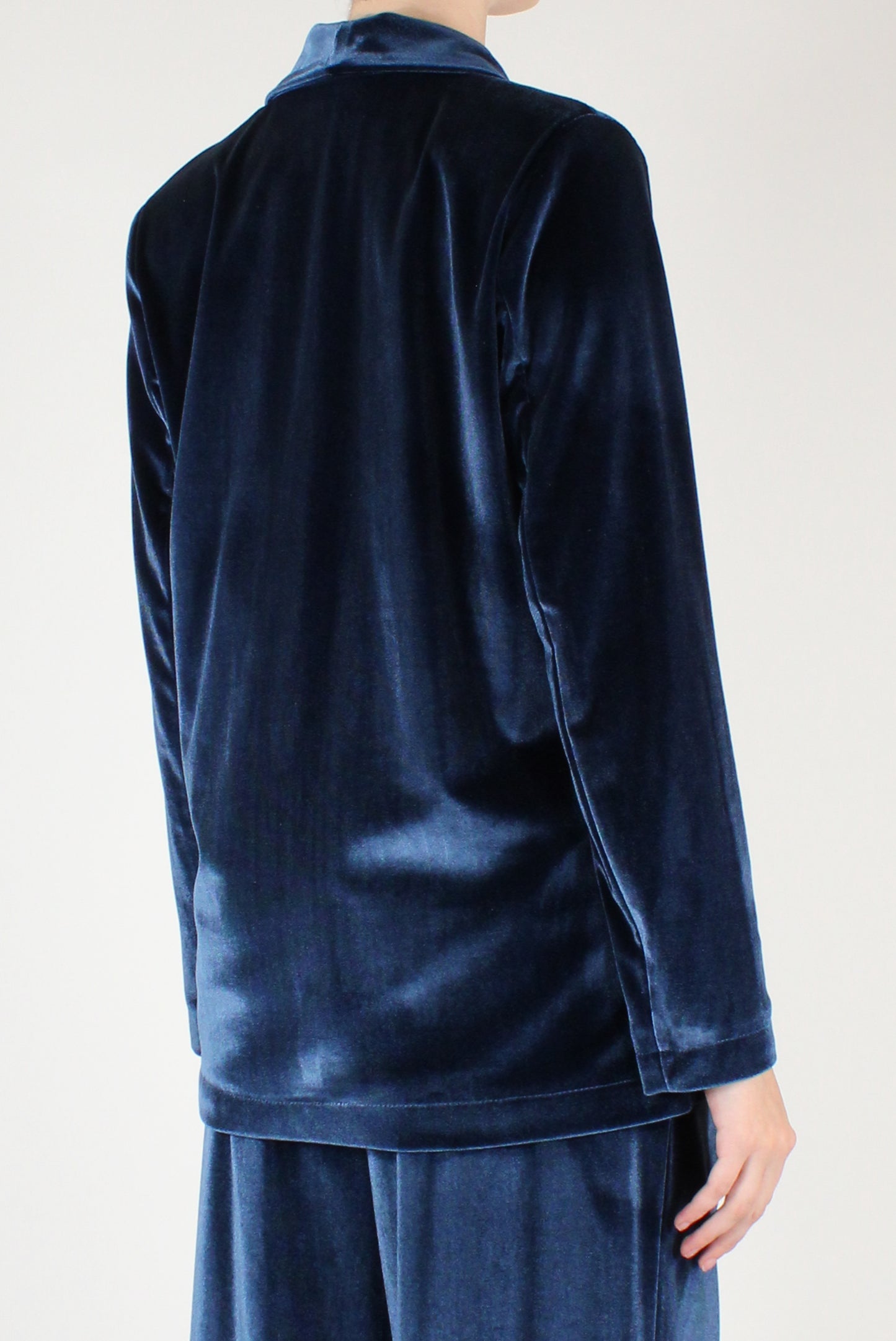 Giacca Monopetto in Velluto Liscio