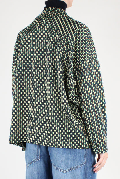 Giacca Monopetto a Fantasia Geometrica