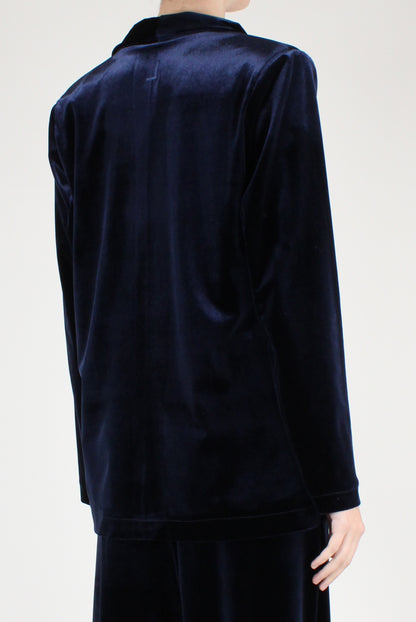 Giacca Monopetto in Velluto Liscio