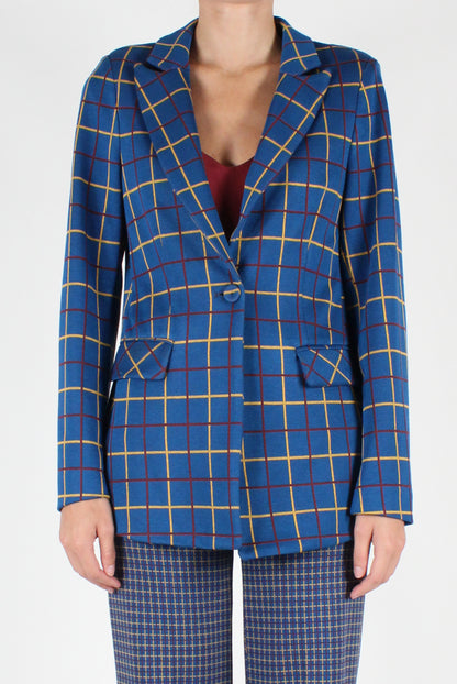 Single Breasted Checked Blazer