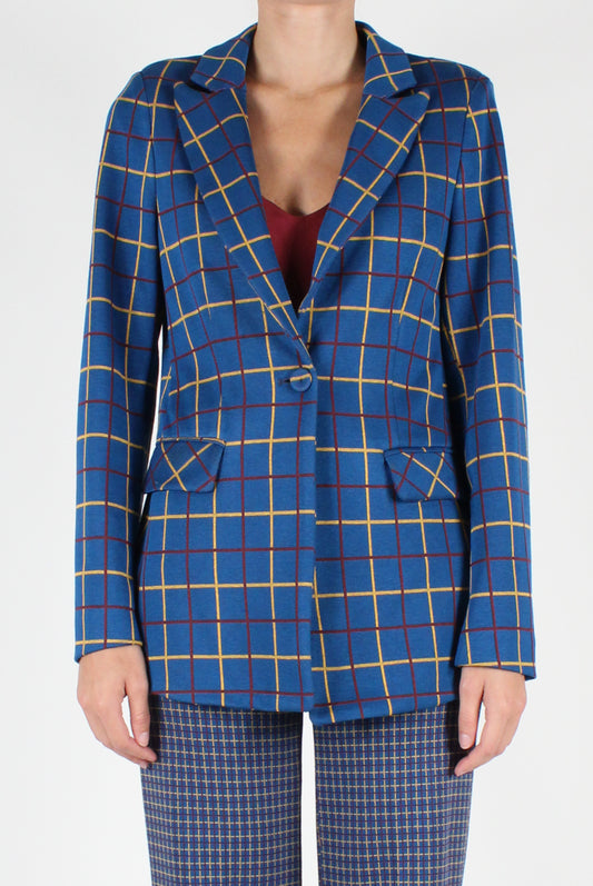 Blazer Monopetto a Quadri