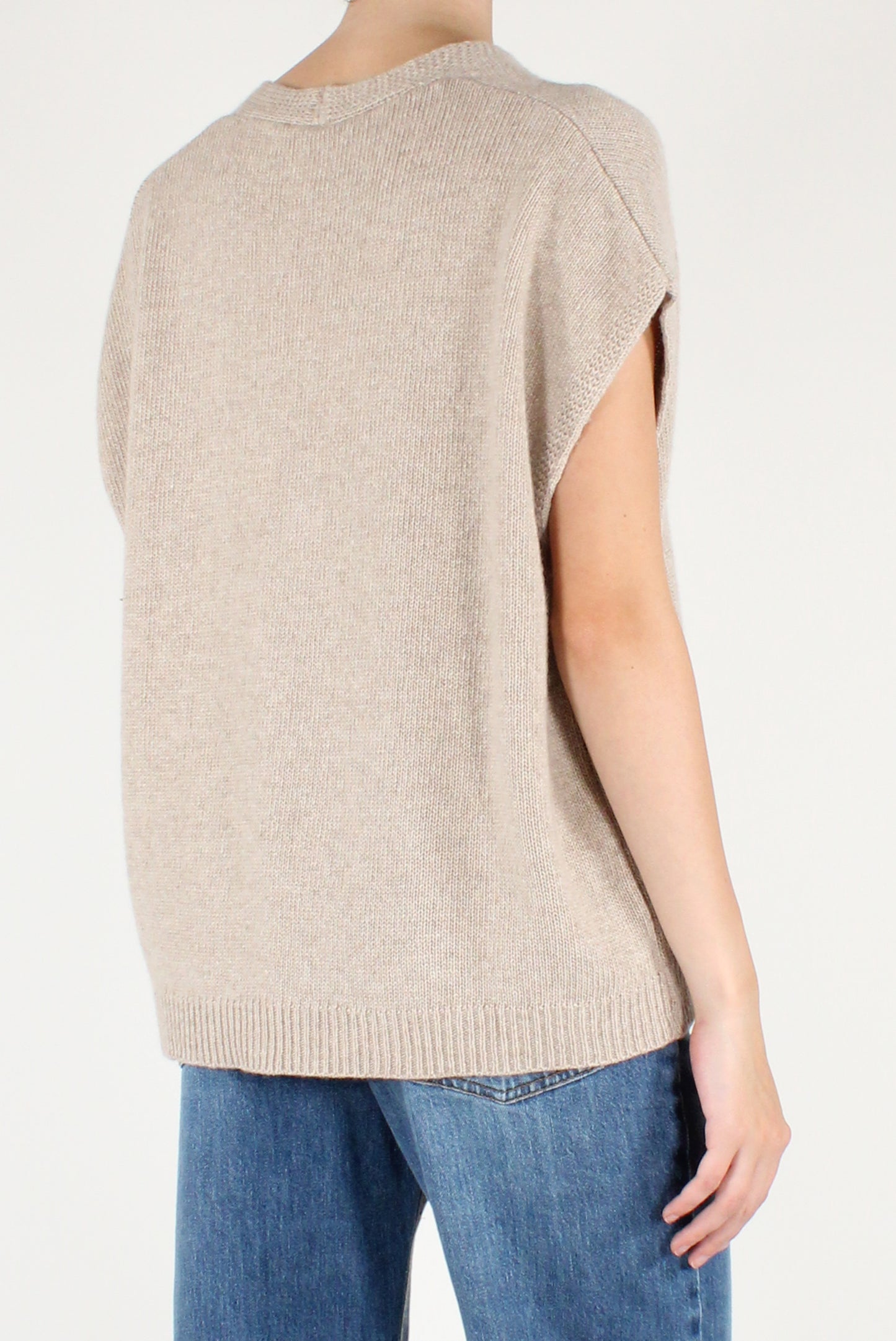 Oversized Vest with Buttons