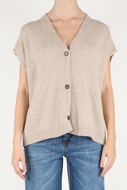 Oversized Vest with Buttons